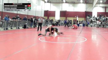120 lbs Quarterfinal - Steven Santiago, Holyoke High School vs Mikhail Hulkow, Miloâ??s Wrestling Club