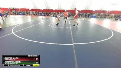 190 lbs Quarters & Wb (16 Team) - Jeremy Blascyk, WCAABE Knights vs DauTre Allen, Cumberland