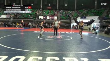 1-5A 132 1st Place Match - Mariah Johannson, Weaver vs Katelyn Robertson, Alexandria HS