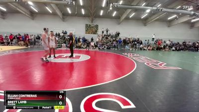 175 lbs 3rd Place Match - Elijah Contreras, Pueblo East vs Brett Lamb, Poudre