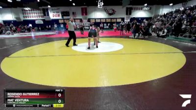 165 lbs Champ. Round 1 - Mat Ventura, Coachella Valley vs Rosendo Gutierrez, Sierra Vista