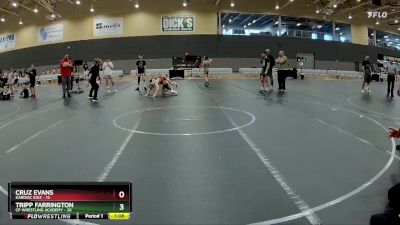 88 lbs Round 5 (6 Team) - Cruz Evans, Kardiac Kidz vs Tripp Farrington, CP Wrestling Academy