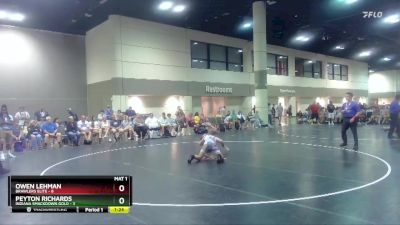 126 lbs Placement Matches (16 Team) - Owen Lehman, Brawlers Elite vs Peyton Richards, Indiana Smackdown Gold