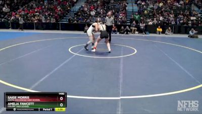 145G 1st Place Match - Amelia Fawcett, Colony High School vs Saige Morris, South Anchorage High School