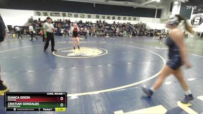 120 lbs Cons. Round 1 - Danica Dixon, Mayfair vs Cristian Gonzales, Birmingham