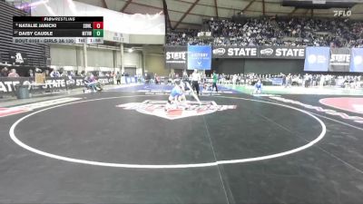 Girls 3A 130 lbs Champ. Round 1 - Daisy Caudle, Mountain View (Girls) vs Natalie Janicki, Sedro-Woolley (Girls)