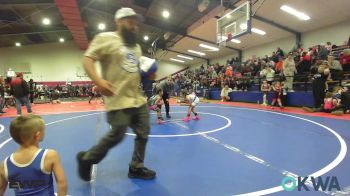 55 lbs Rr Rnd 1 - Kamrei Downing, Berryhill Wrestling Club vs Emmalyn Gibson, Wolfpak Wrestling