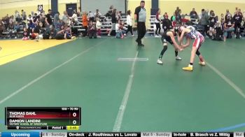 70 9U Cons. Round 3 - Damion Landini, Victory School Of Wrestling vs Thomas Dahl, Blue Earth