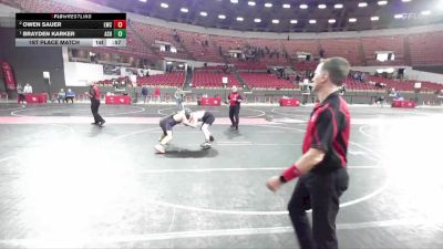 210 lbs 1st Place Match - Brayden Karker, Ashland vs Owen Sauer, Lakeland Wrestling Club