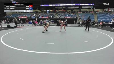 138 lbs Cons. Round 2 - Livia Swift, Ottawa vs Jade Martin, Baker