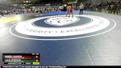 225 lbs 3rd Place Match - Lukas Gonzalez, Lake Stevens Wrestling Club vs Gabriel Valencia, Toppenish USA Wrestling Club