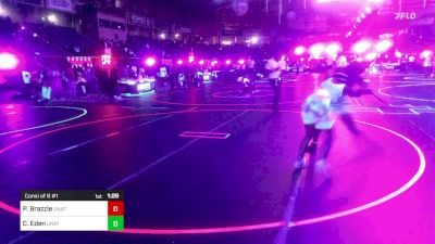 101 lbs Consi Of 8 #1 - Peyton Brazzle, Unattached vs Caydee Eden, Unattached