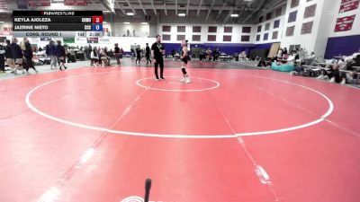 138 lbs Cons. Round 1 - Jazrine Nieto, Colby Community College vs Keyla Ajoleza, Colorado Mesa University