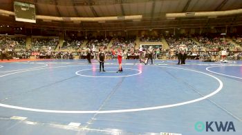 60 lbs Consi Of 16 #2 - William Henson, Fort Gibson Youth Wrestling vs Reines Orrell, HBT Grapplers