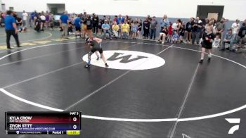 70 lbs X Bracket - Kyla Crow, Mat-Su Matmen vs Ziyon Stitt, Soldotna Whalers Wrestling Club