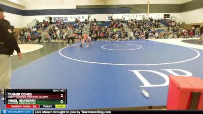 71 lbs Quarterfinal - Tanner Combs, Liberty Warriors Wrestling Academy vs Virgil Newberry, Cashmere Wrestling Club