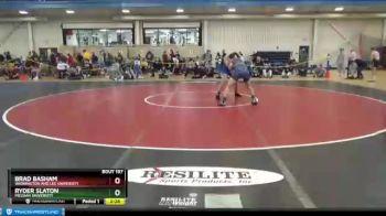 184 lbs Cons. Round 3 - Brad Basham, Washington And Lee University vs Ryder Slaton, Messiah University