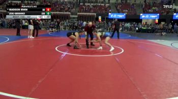 137 lbs Semifinal - Madison Irwin, Holstein Wrestling vs Zoe Grishko, Team Real Life