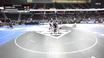 100 lbs Quarterfinal - Alianna Lyon, Mechanicville-Stillwater-2 vs Jasmine Brucato, Alexander-5