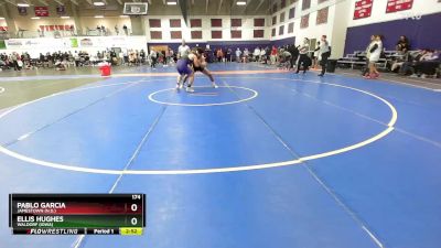 174 lbs Cons. Round 1 - Pablo Garcia, Jamestown (N.D.) vs Ellis Hughes, Waldorf (Iowa)