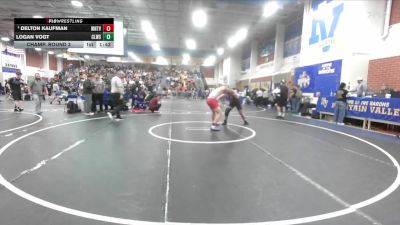 190 lbs Champ. Round 3 - Delton Kaufman, Mountain View (Mesa) High School vs Logan Vogt, Clovis West