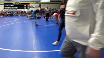 215 lbs Quarterfinal - Jeryn Funke, West Delaware, Manchester vs Brody Fairholm, Clear Creek-Amana