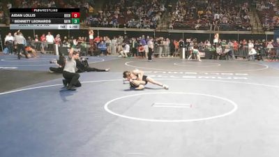 D 2 106 lbs Champ. Round 2 - Bennett Leonards, Rayne vs Aidan Lollis, Belle Chasse