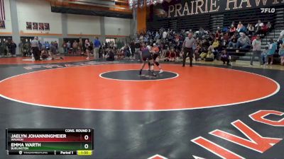 125 lbs Cons. Round 3 - Jaelyn Johanningmeier, Waukon vs Emma Warth, Burlington