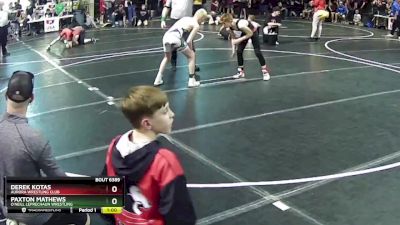 112 lbs 5th Place Match - Derek Kotas, Aurora Wrestling Club vs Paxton Mathews, O`Neill Leprechaun Wrestling