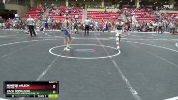 100 lbs Round 2 (6 Team) - Zach Donalson, Honey Badger Wrestling Club vs Hunter Wilson, Victory
