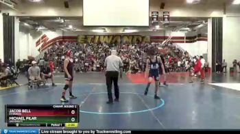 120 lbs Champ. Round 2 - Jacob Bell, Etiwanda vs Michael Pilar, University