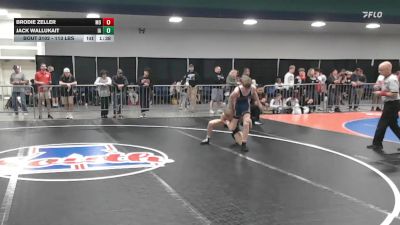 113 lbs Consi Of 64 #1 - Brodie Zeller, MO vs Jack Wallukait, IA