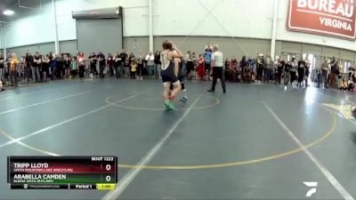 105 lbs Cons. Round 2 - Tripp Lloyd, Smith Mountain Lake Wrestling vs Arabella Camden, Buena Vista Outlaws