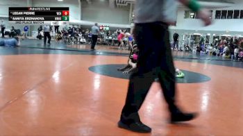 235 lbs 3rd Place Match - Leeah Pierre, Whiteland Community vs Saniya Erzhanova, William Mason High School