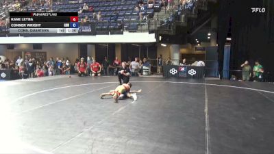 53 lbs Cons. Quarters - Kane Leyba vs Conner Wright, Greater Heights Wrestling