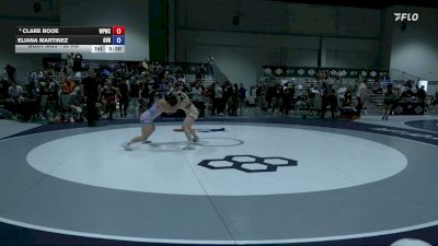 53 kg Champ. Rd Of 16 - Clare Booe, West Point Wrestling Club vs Eliana Martinez, Grand View/Nyac
