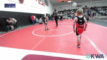 46 lbs Quarterfinal - Aspen Coe, Hilldale Youth Wrestling Club vs Roston Martin, Berryhill Wrestling Club