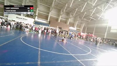 47 lbs 3rd Place Match - Lyam Mckee, Uintah Wrestling vs Grey Andersen, JWC