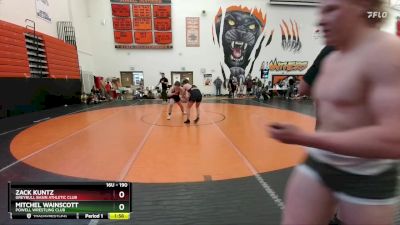 190 lbs Round 3 - Mitchel Wainscott, Powell Wrestling Club vs Zack Kuntz, Greybull Basin Athletic Club