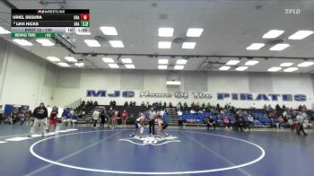 157 lbs Champ. Round 1 - Louie Rosas, Delta College vs John Reg, Santa Rosa College