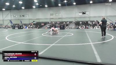 95 lbs Quarters & 1st Wb (16 Team) - Mackenzie Graves, Arkansas Red vs Siera Becker, Iowa