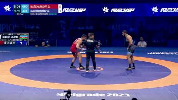 97 kg 1/2 Final - Givi Matcharashvili, Georgia vs Magomedkhan Magomedov, Azerbaijan