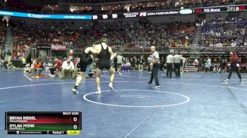 2A-190 lbs Champ. Round 1 - Bryan Riedel, Williamsburg vs Dylan Monk, Monticello