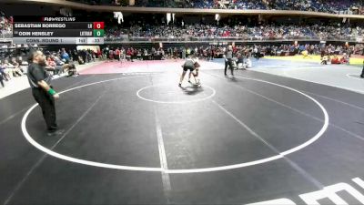 6A 285 lbs Cons. Round 1 - Odin Hensley, Austin Lake Travis vs Sebastian Borrego, Richardson Lake Highlands