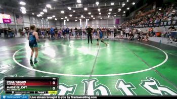 90 lbs Quarterfinal - Maisie Elliott, Mat Demon WC vs Paige Wilson, Flathead Valley WC