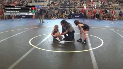 55 lbs Cons. Round 2 - Zada Mckenzie, Circleville vs Ashlynn Parker, New Richmond