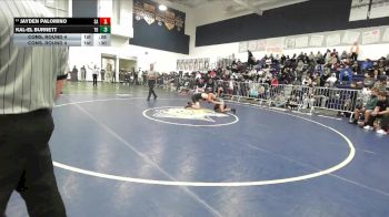 144 lbs Cons. Round 4 - Jayden Palomino, Santa Ana vs Kal-el Burnett, Trabuco Hills