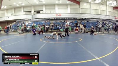 59 lbs Cons. Round 2 - Levi Boudreau, Meriden Youth Wrestling/Dirty Den Kids vs Briggs Whiting, Force Elite Wrestling Club