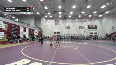 145 lbs Quarterfinal - Auria Lamb, Minico vs Sarah Tomlinson, Meridian