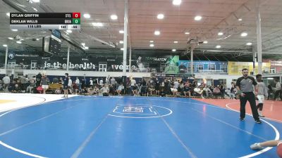 115 lbs Semifinal - Dylan Griffin, Steller Trained Malgus - HSC vs Deklan Wills, Broad Axe Gold - HSC